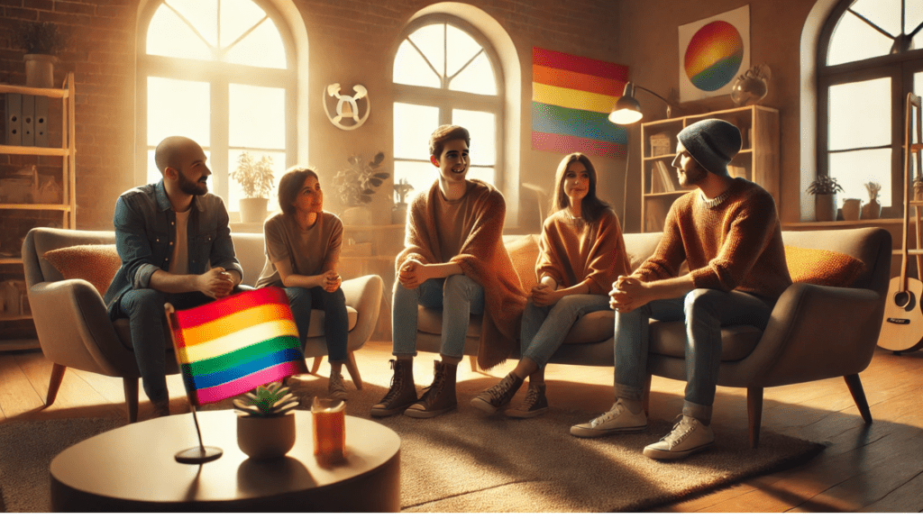 A photograph depicting the lifesaving importance of LGBTQ residential treatment centers, showcasing inclusivity and support.