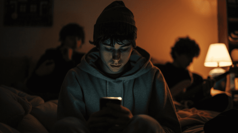 An image of a gay person using his phone, portraying Grindr Addiction, the signs, and how to seek help.