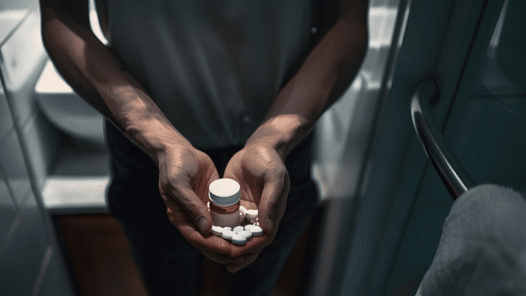 An image of a person holding opioid pills suggesting the concept of how do you know if you need opioid addiction treatment.