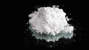 White powderized carfentanil.