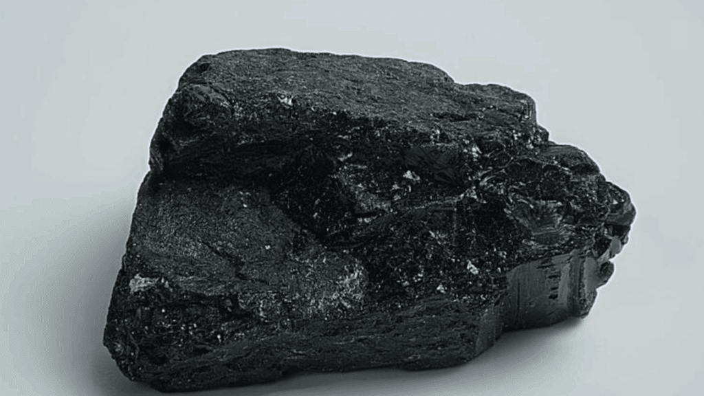 An image of a rock type of black tar heroin.