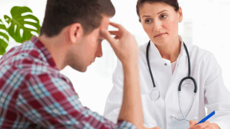 A female doctor and a gay person in a consultation for medical detox in a rehab center.