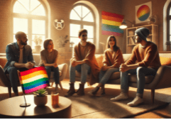 A photograph depicting the lifesaving importance of LGBTQ residential treatment centers, showcasing inclusivity and support.